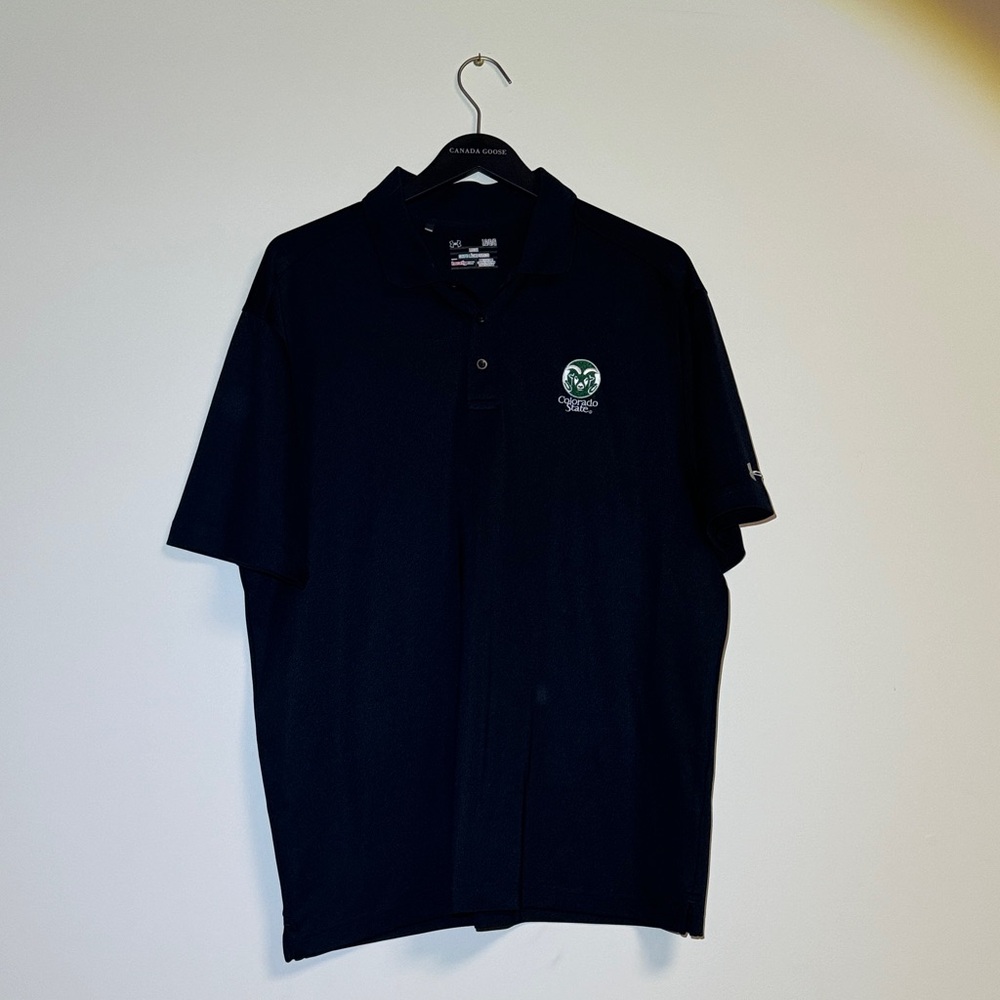 Under Armour Men's Black Polo Shirt *Colorado State Logo*